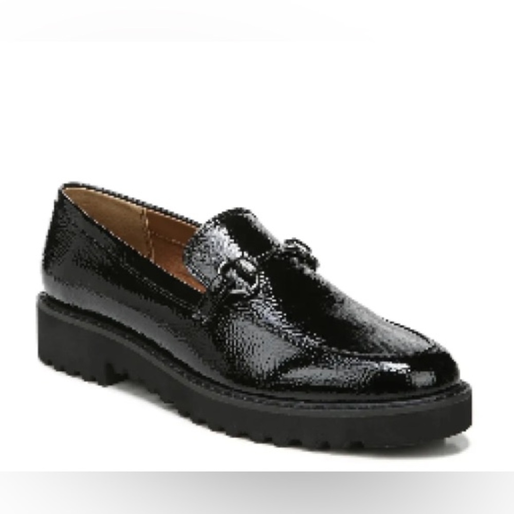 Franco Sarto Cason Black Faux Leather Loafer